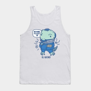 El Gecko Funny Animal Artist pun with quote Tank Top